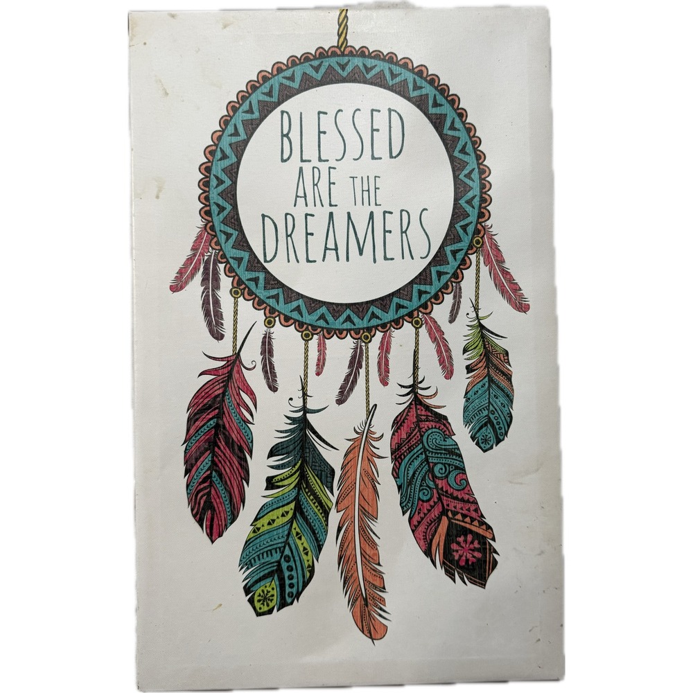 Hobby Lobby Blessed Are The Dreamers Dreamcatcher Canvas Wall Art Boho Decor